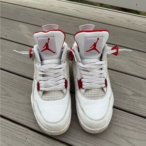 Nike White and Red Sneakers